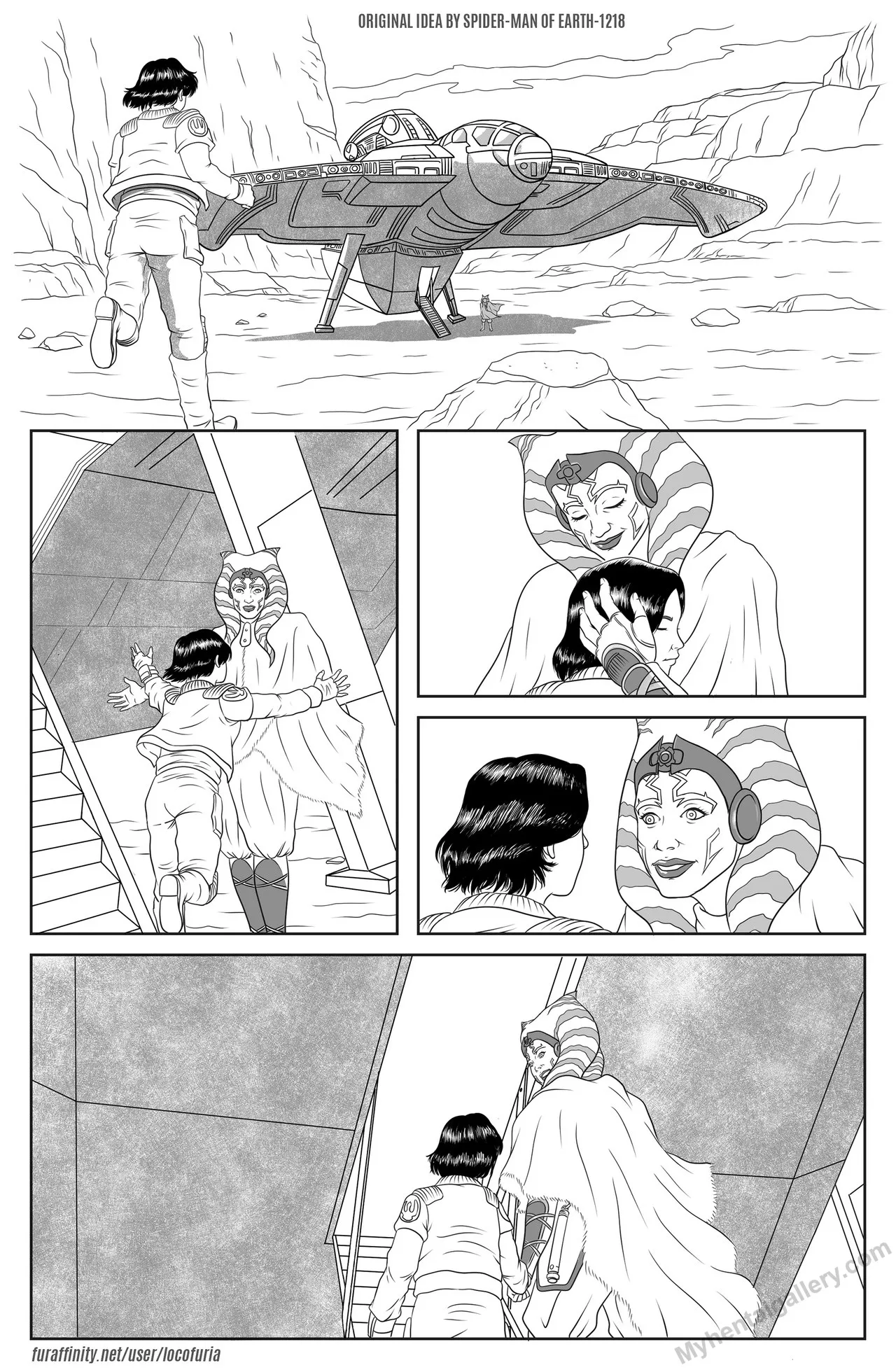 The Force Awakens porno comics Cover