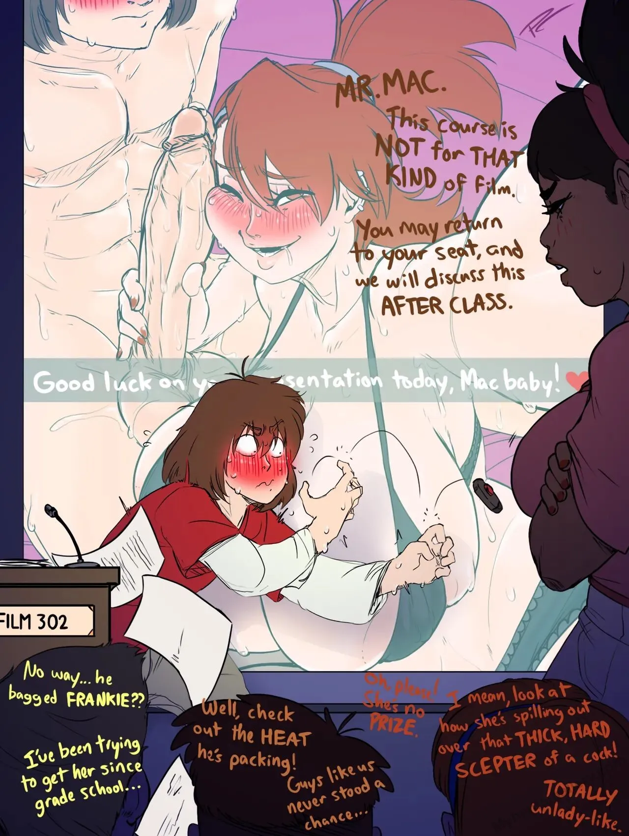 Mac's Student Film porno comics Cover