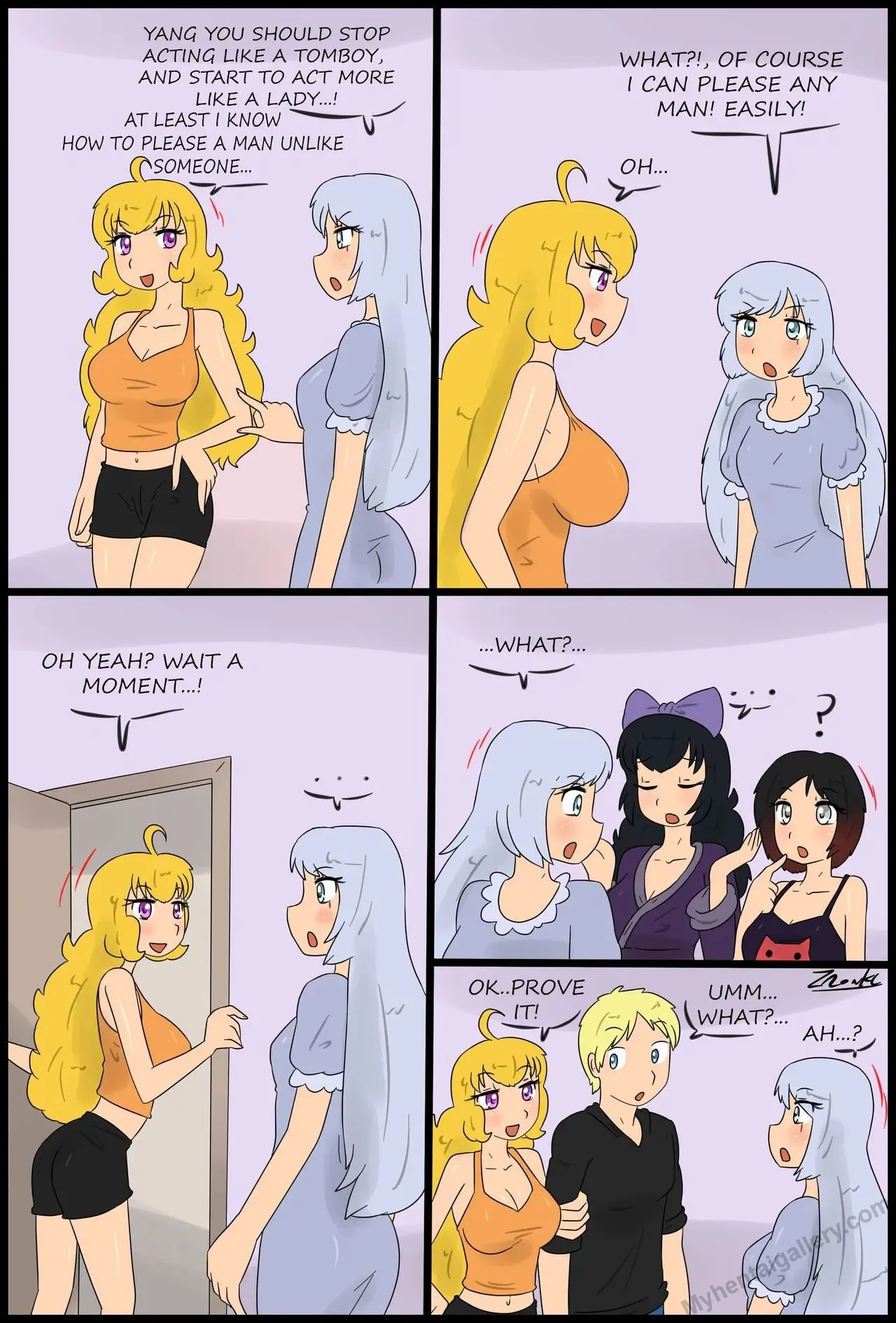 The Challenge porno comics Cover