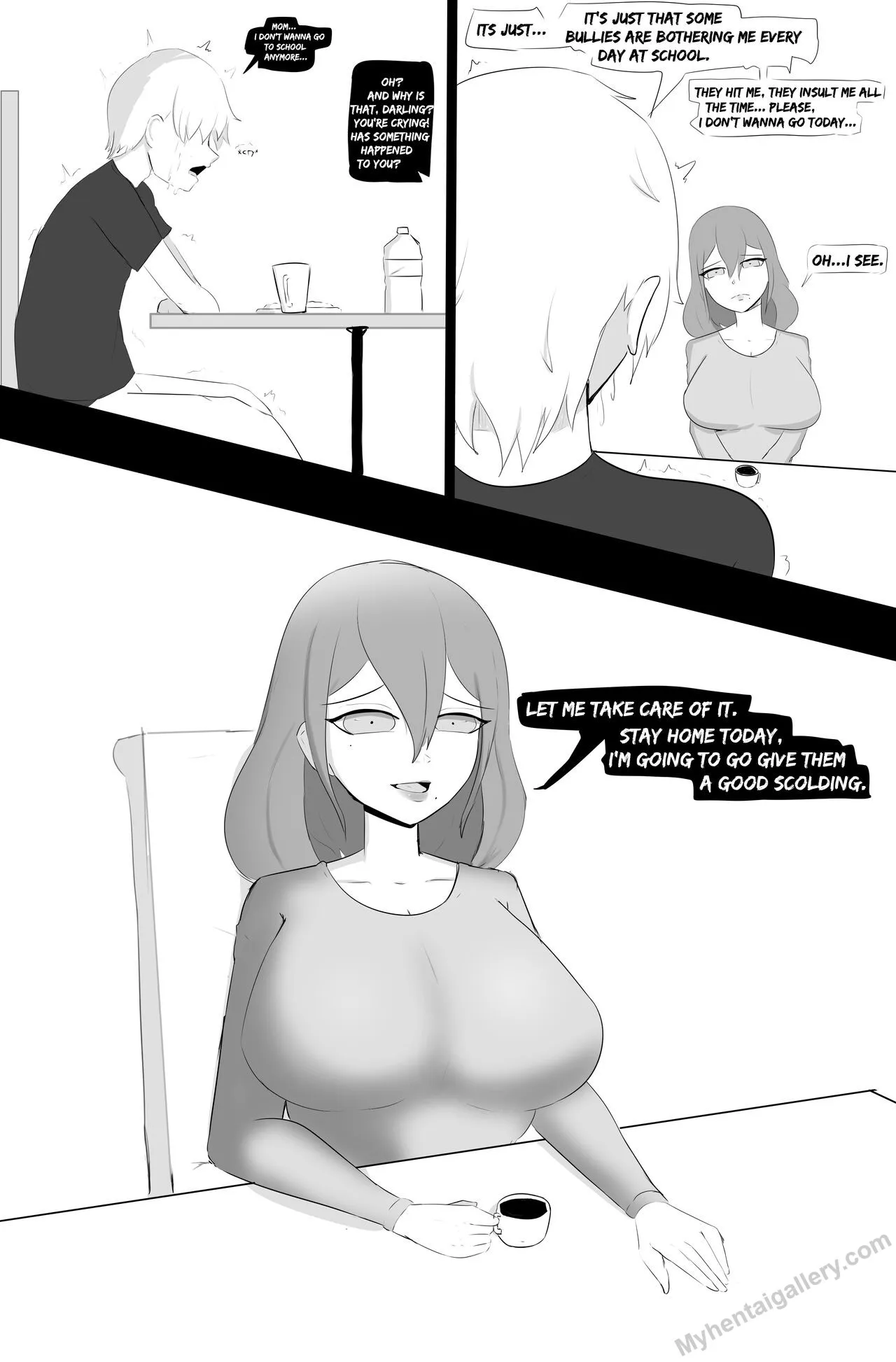 Mommy Raped And Blacked porno comics Cover