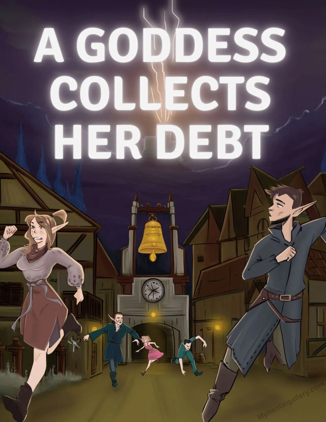 A Goddess Collects Her Debt porno comics Cover