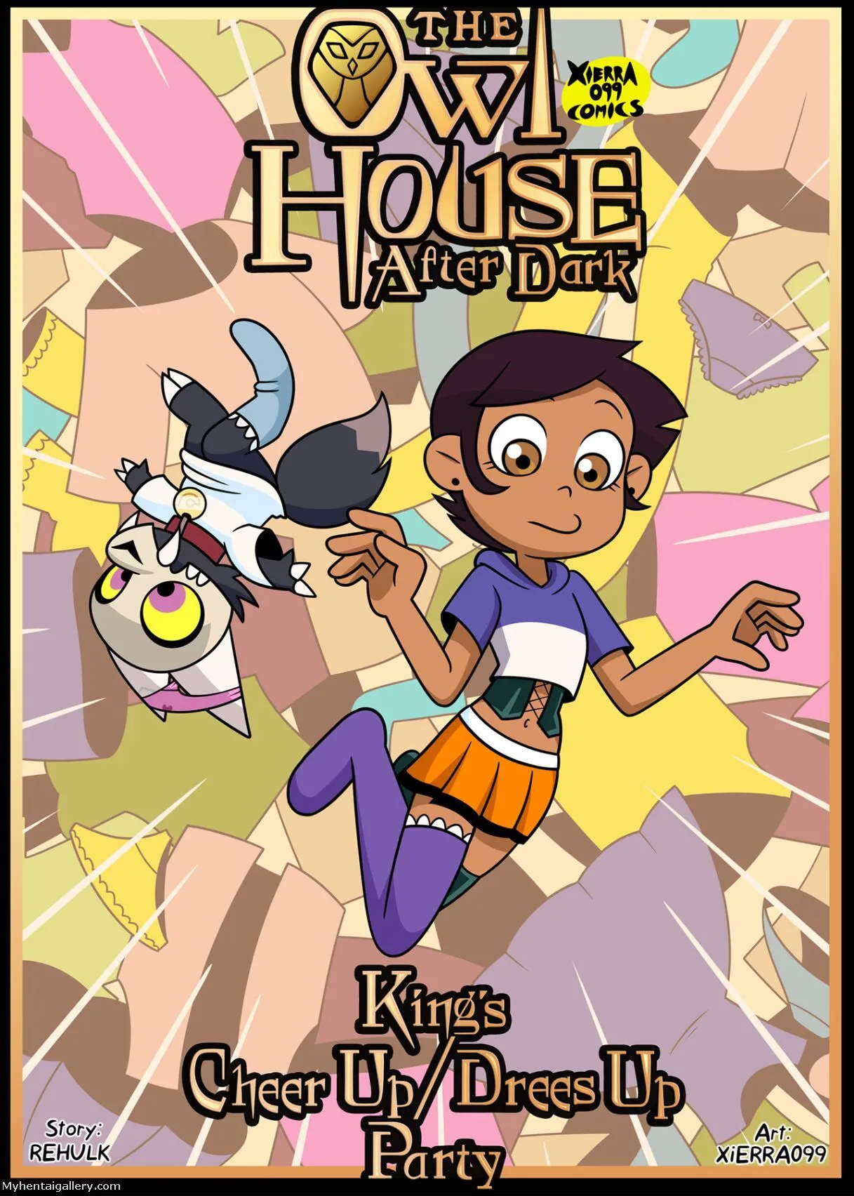 The Owl House After Dark - King's Cheer Up Dress Up Party porno comics Cover