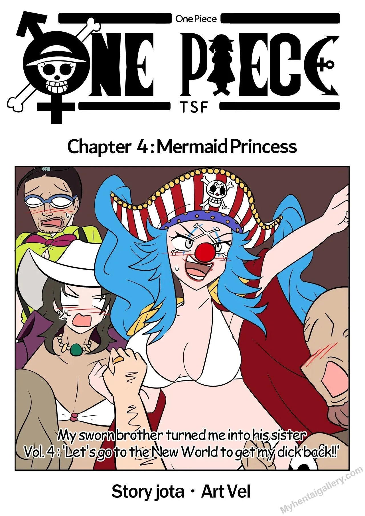 One Piece TSF 4 - Mermaid Princess porno comics Cover