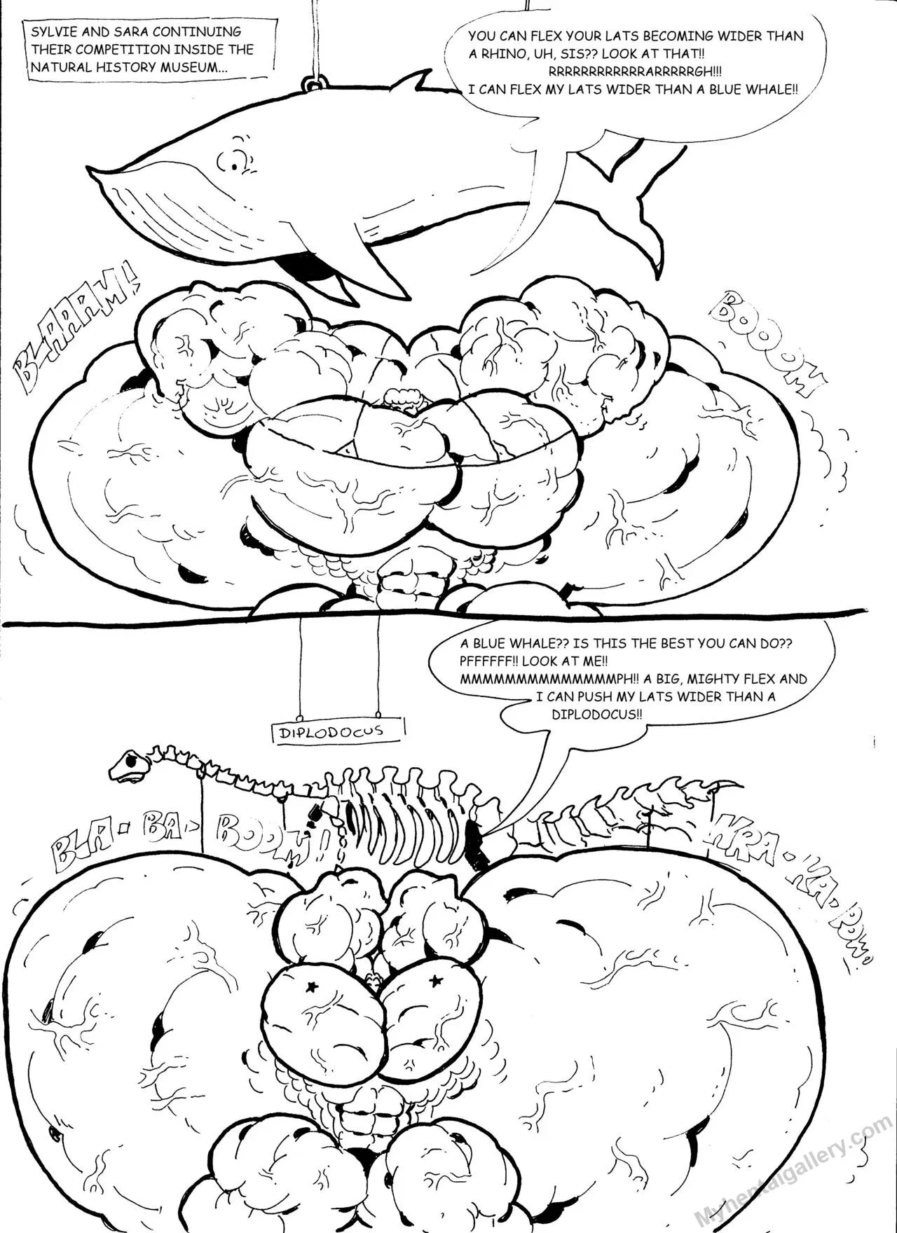 Sylvie 'N' Sara - The Museum porno comics Cover