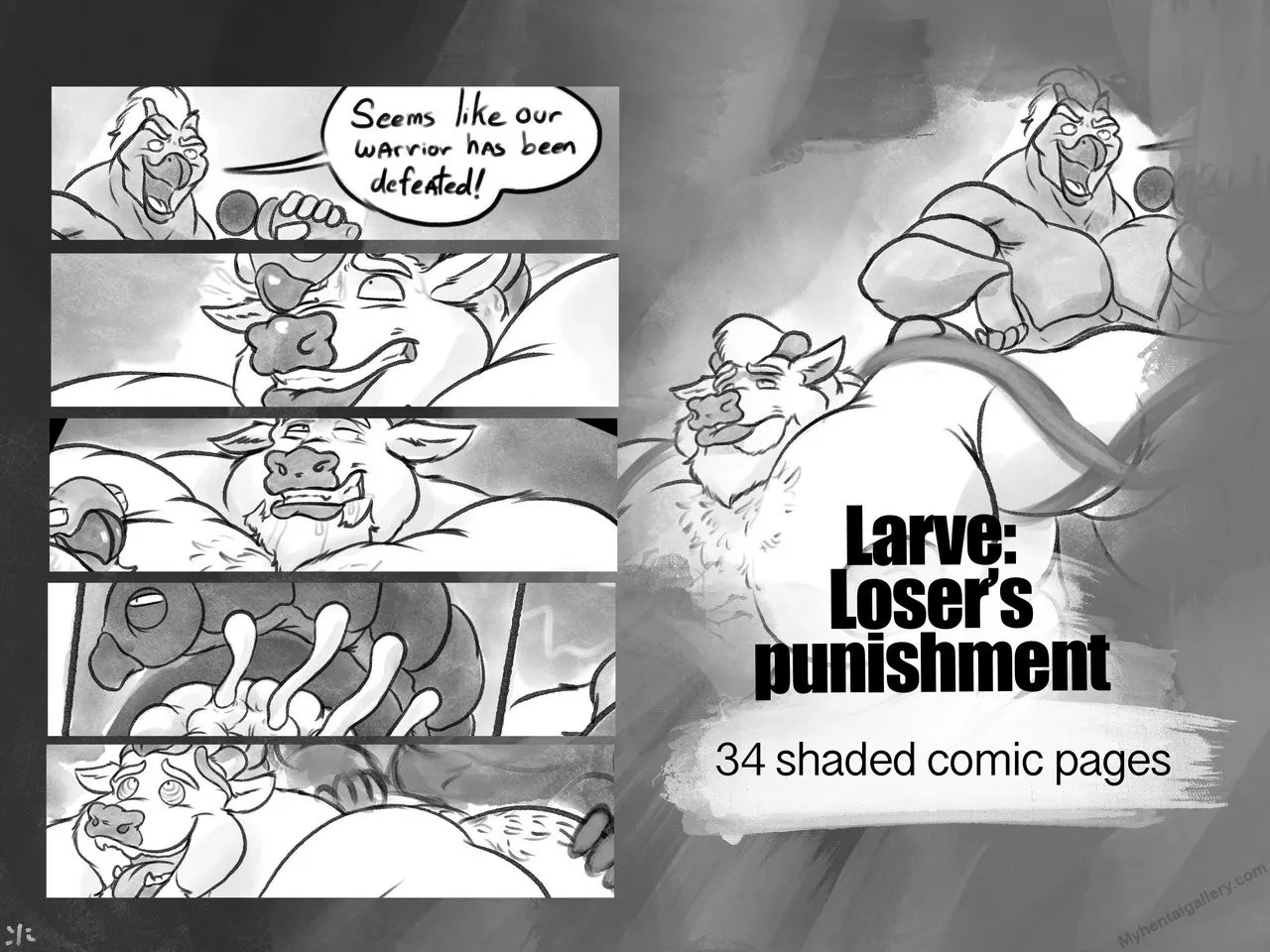 Larve - Loser's Punishment porno comics Cover