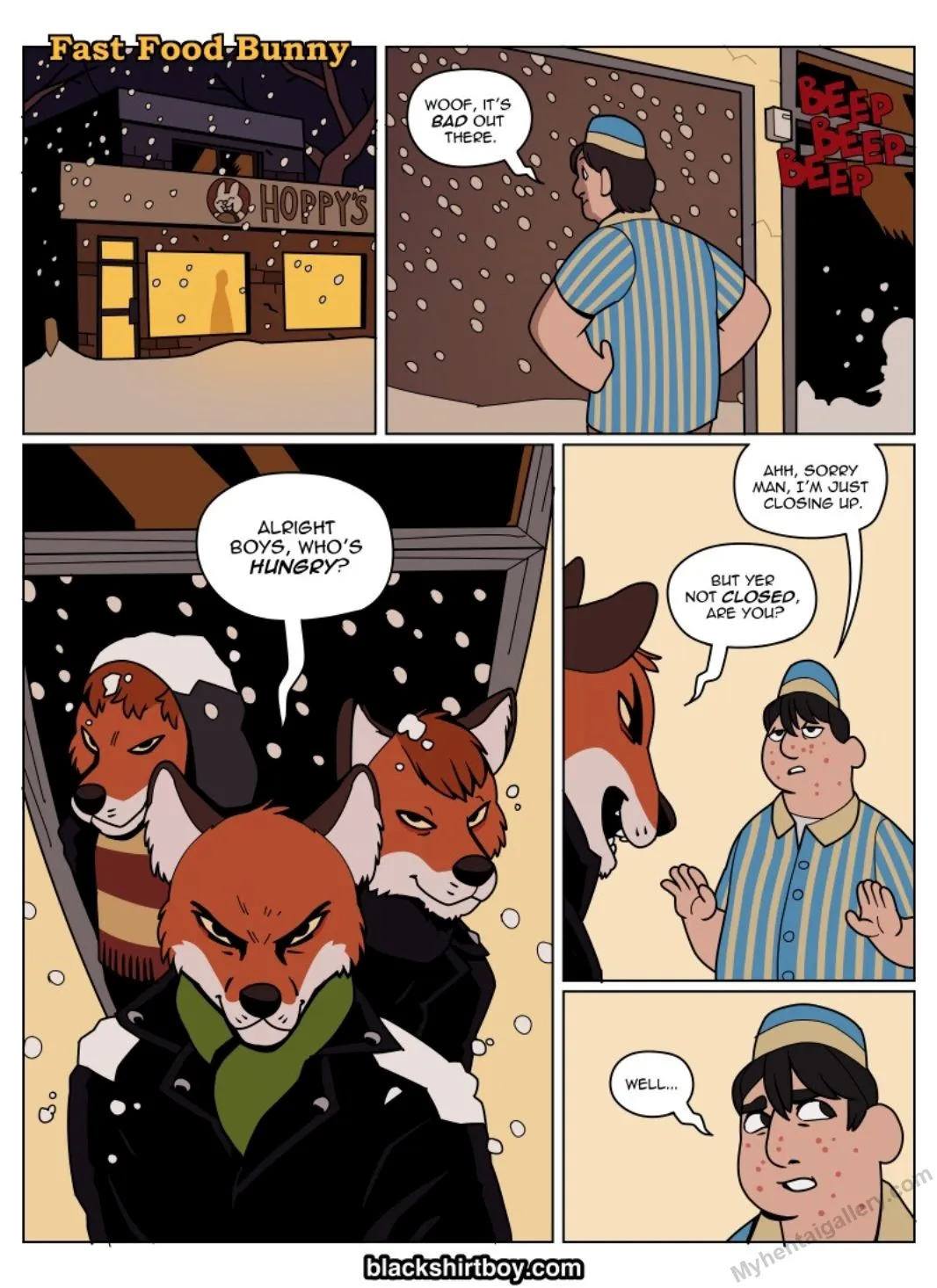 Fast Food Bunny porno comics