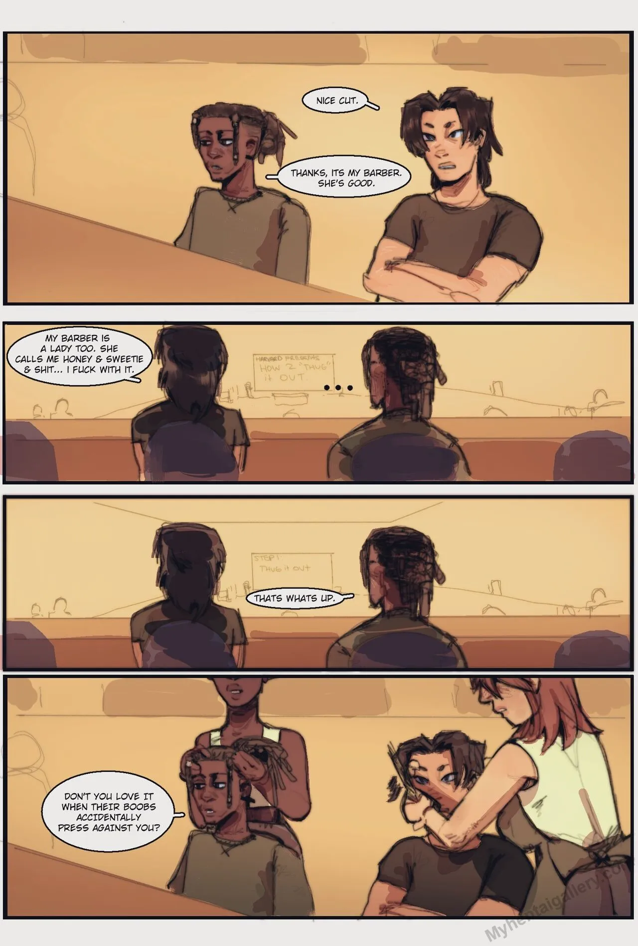 Lady Barbers porno comics