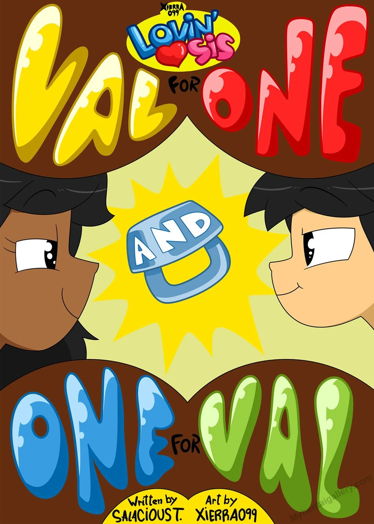 Val For One And One For Val porno comics Cover