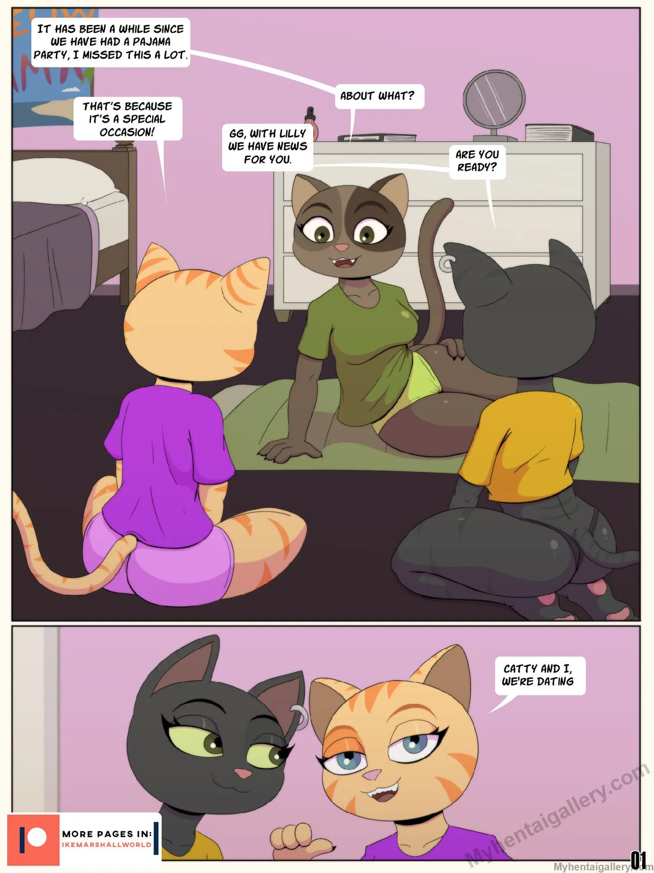 Pijama Party porno comics