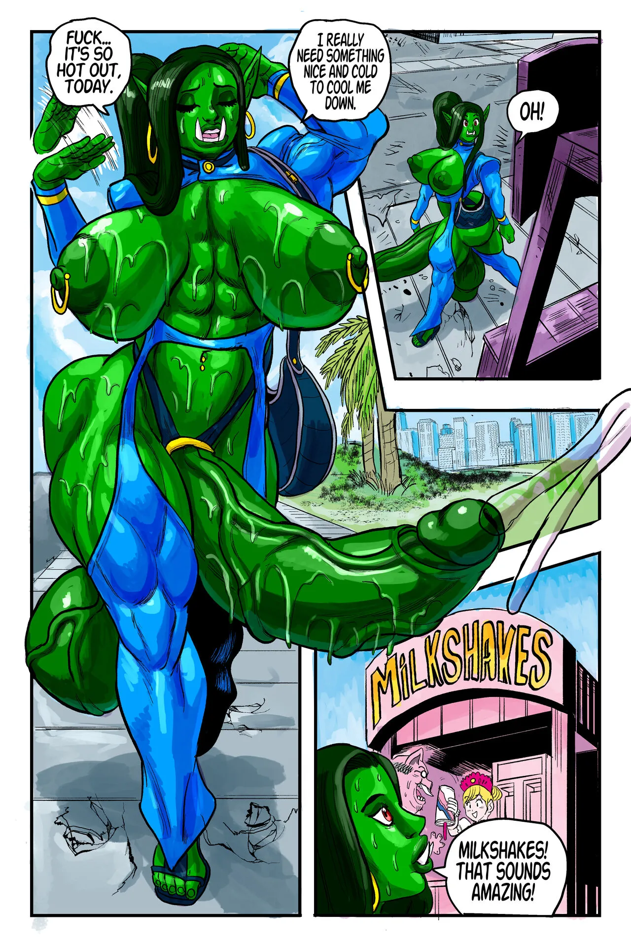 Gora's Milkshake porno comics Cover