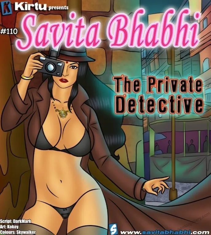 Savita Bhabhi 110 - The Private Detective porno comics Cover