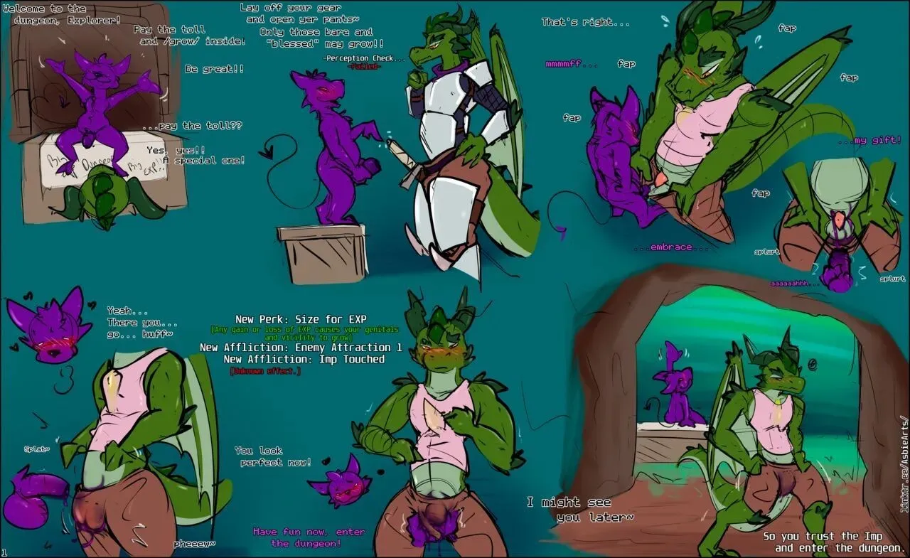 Dungeon Farming porno comics Cover