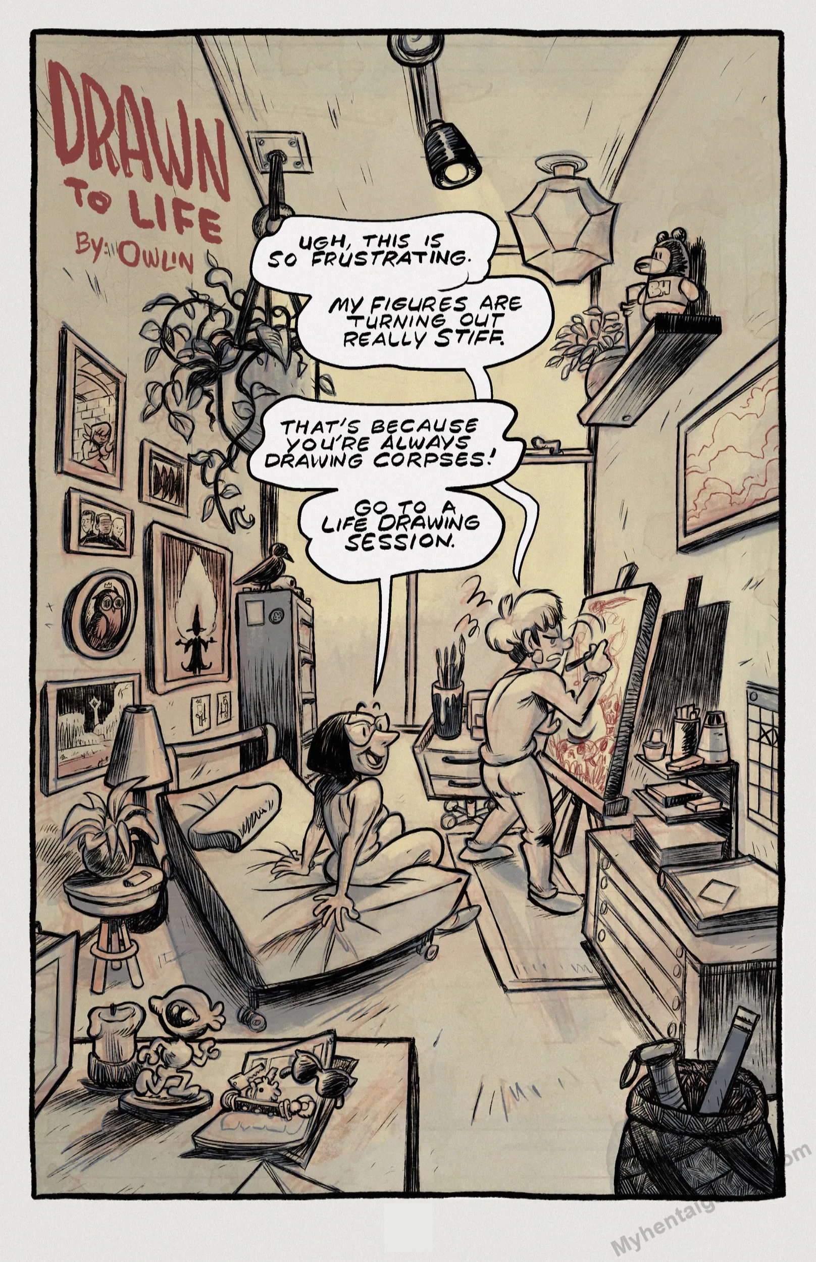 Drawn To Life porno comics Cover