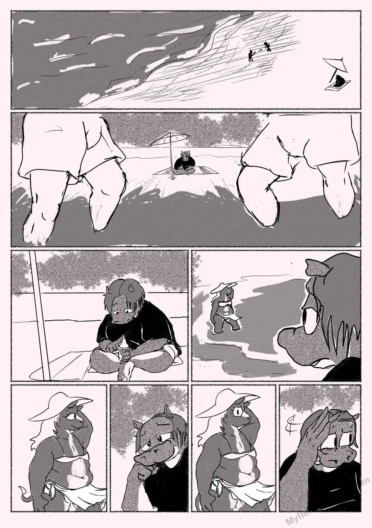 Beach Insecurities porno comics Cover