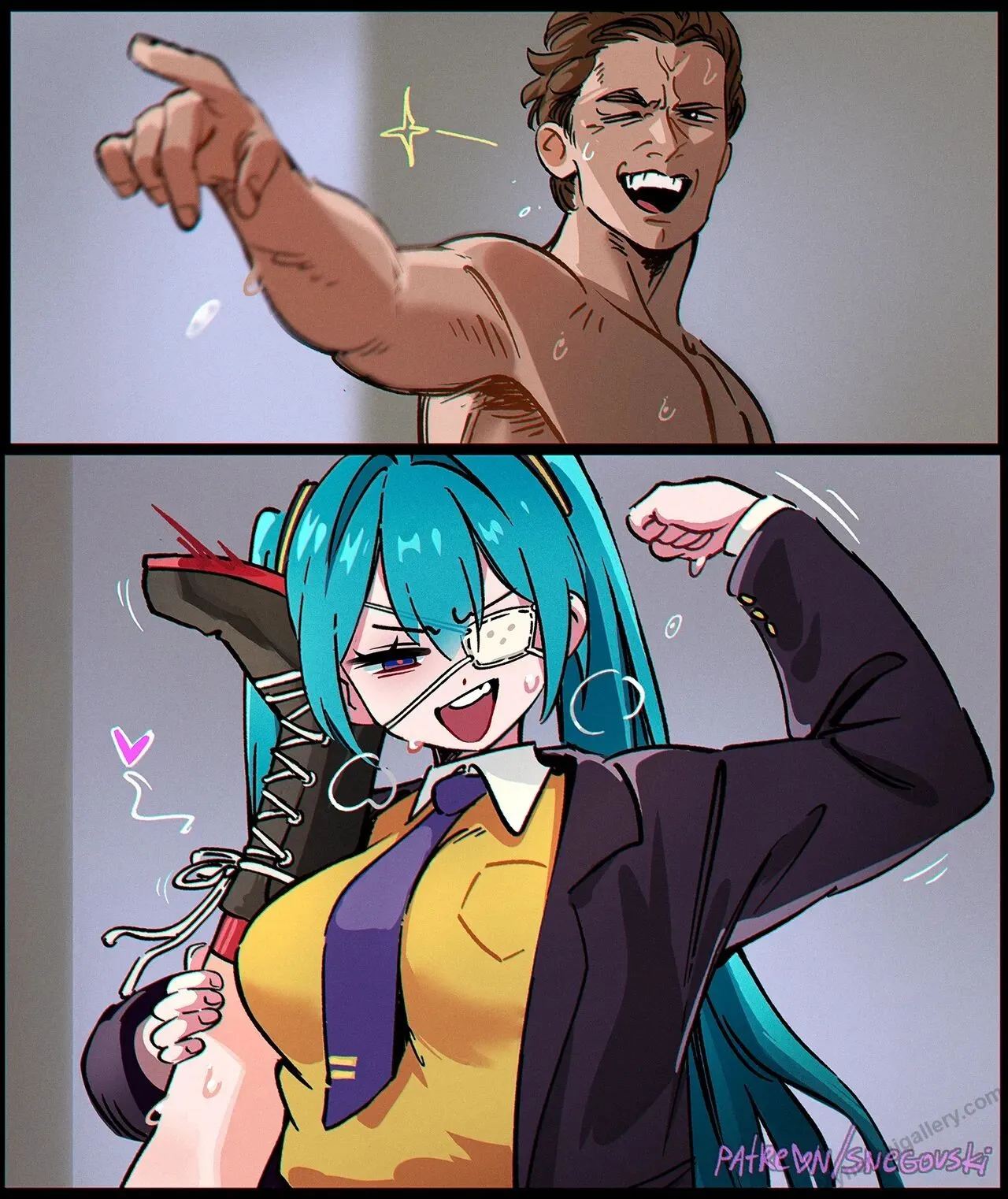 American Miku porno comics Cover
