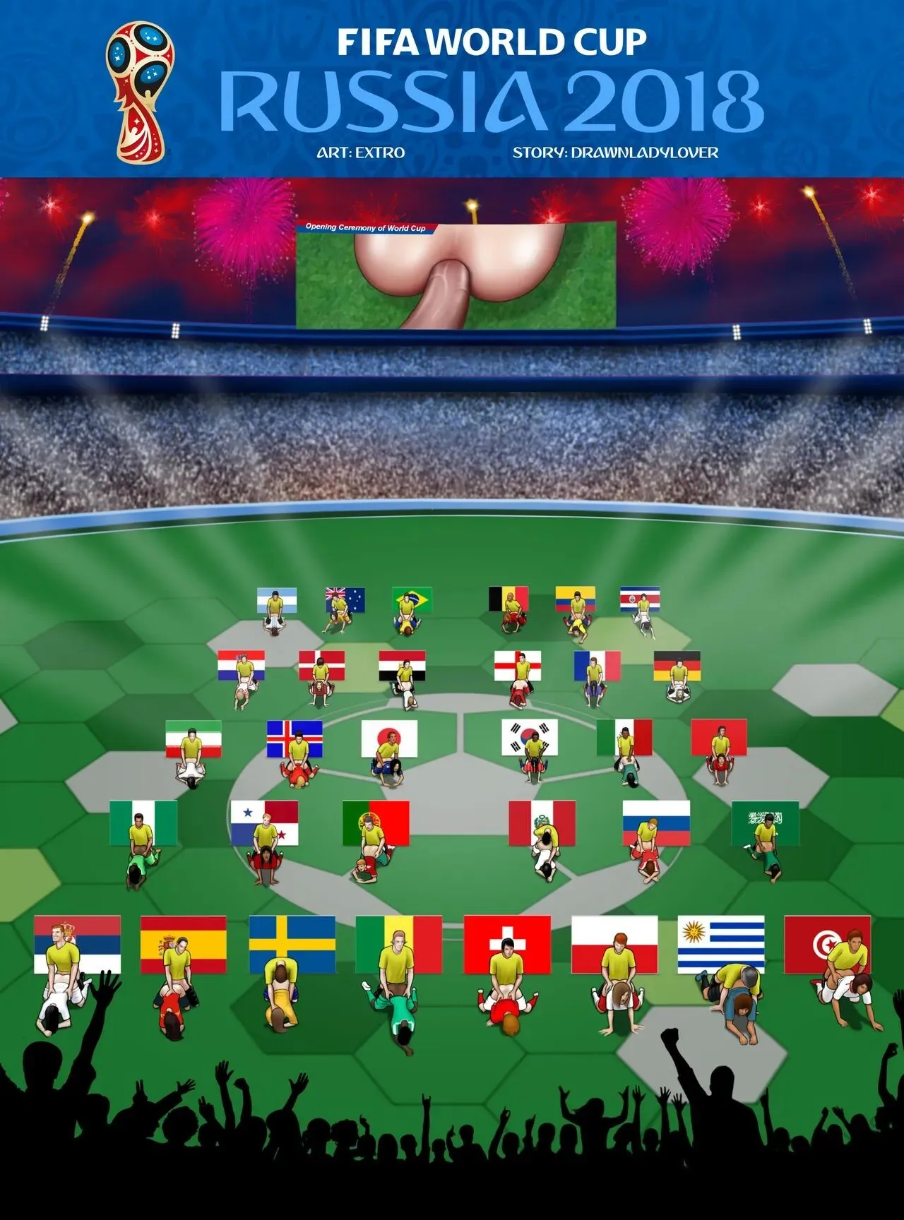 Fifa World Cup Russia 2018 porno comics Cover
