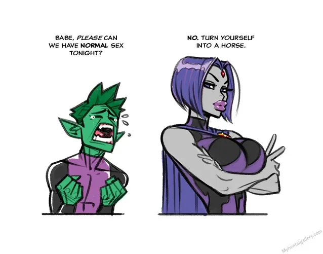 Beast Boy Agony porno comics Cover