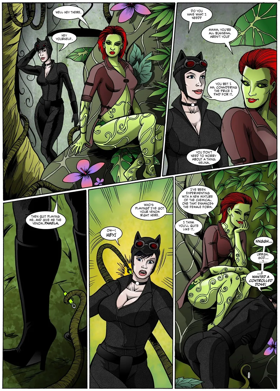 Catwoman Muscle Growth porno comics