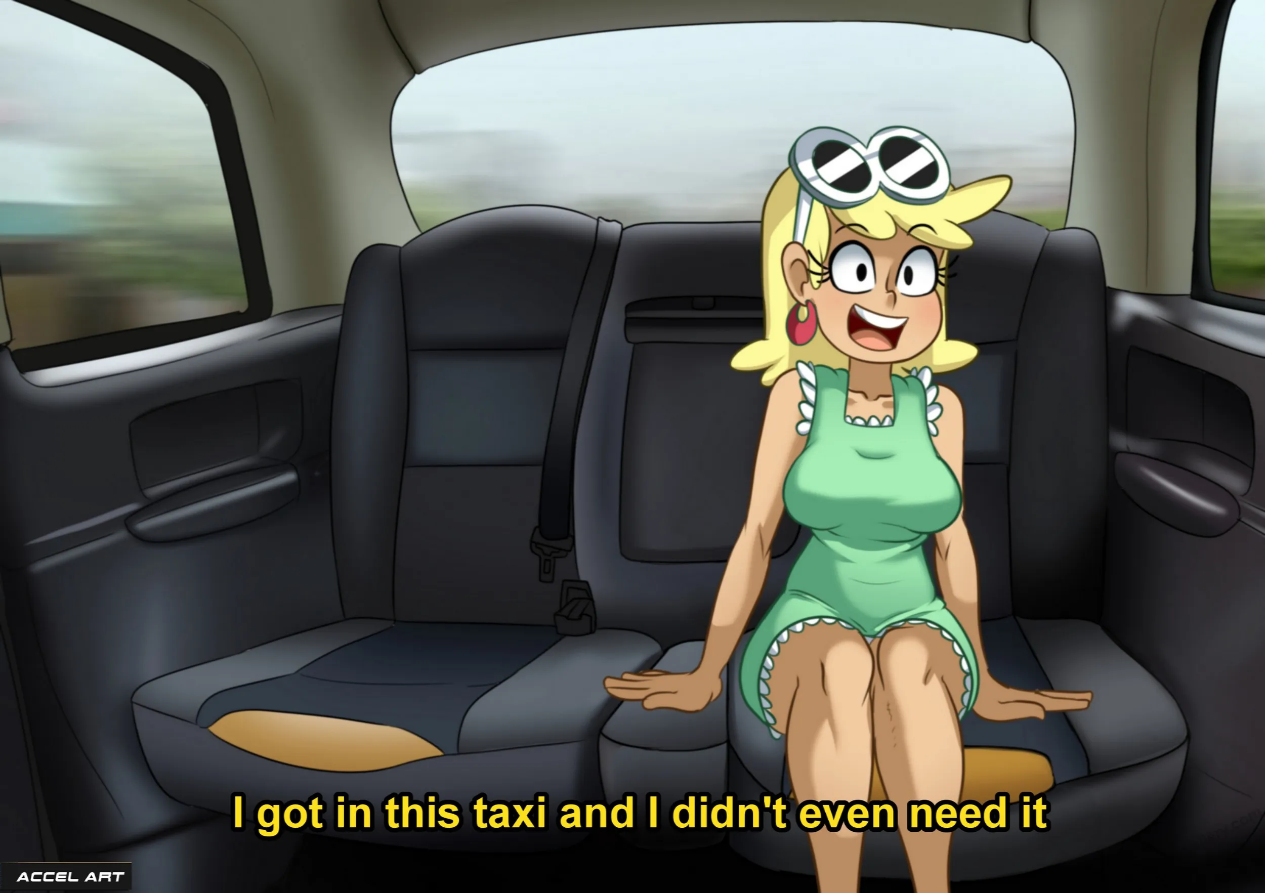 Waifu Taxi - Leni Loud porno comics Cover