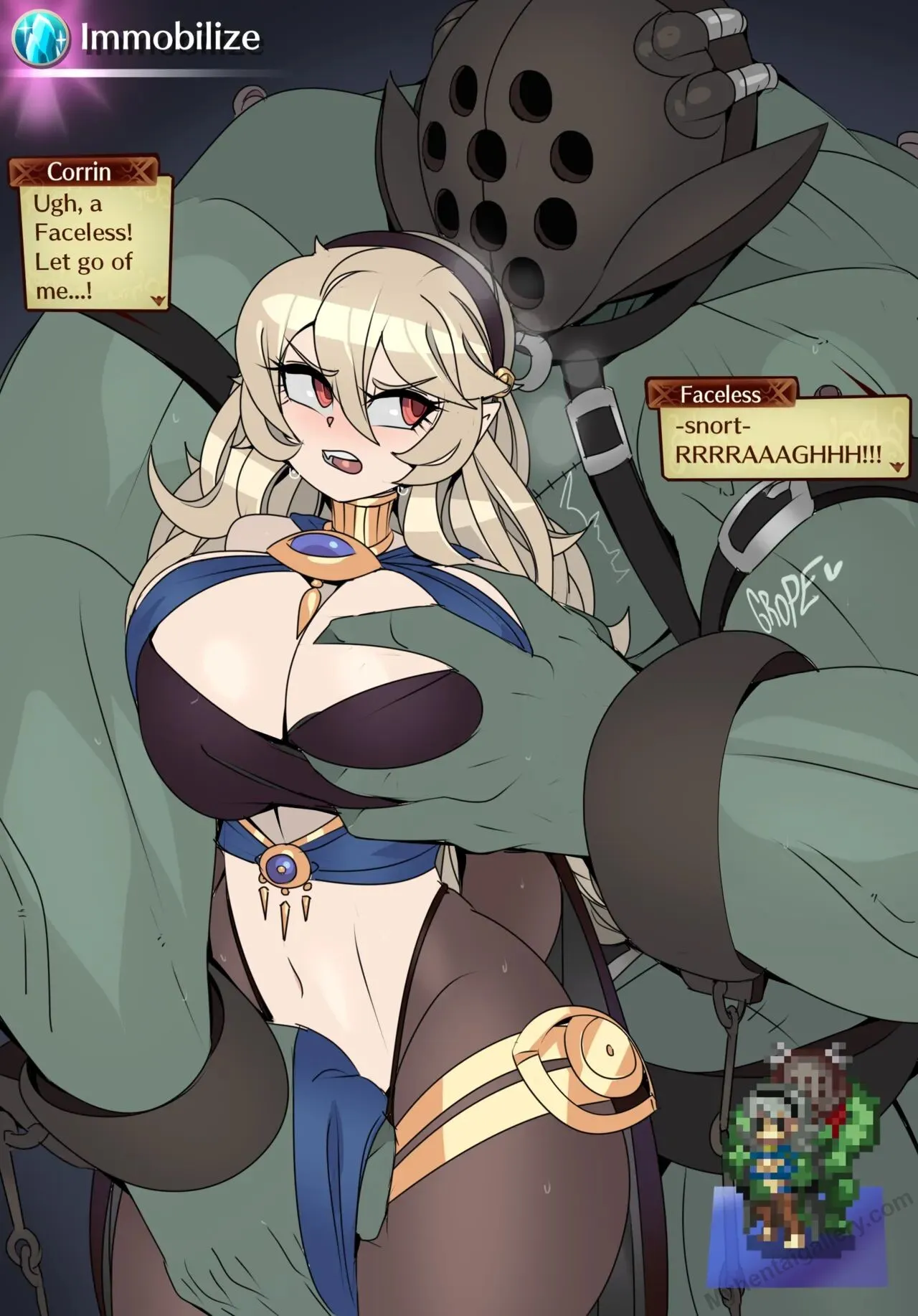 Corrin Vs Faceless porno comics Cover