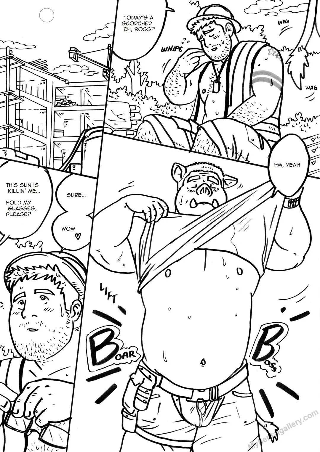 Boar Boss porno comics Cover