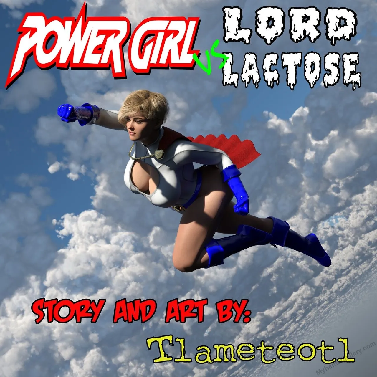 Power Girl Vs Lord Lactose porno comics