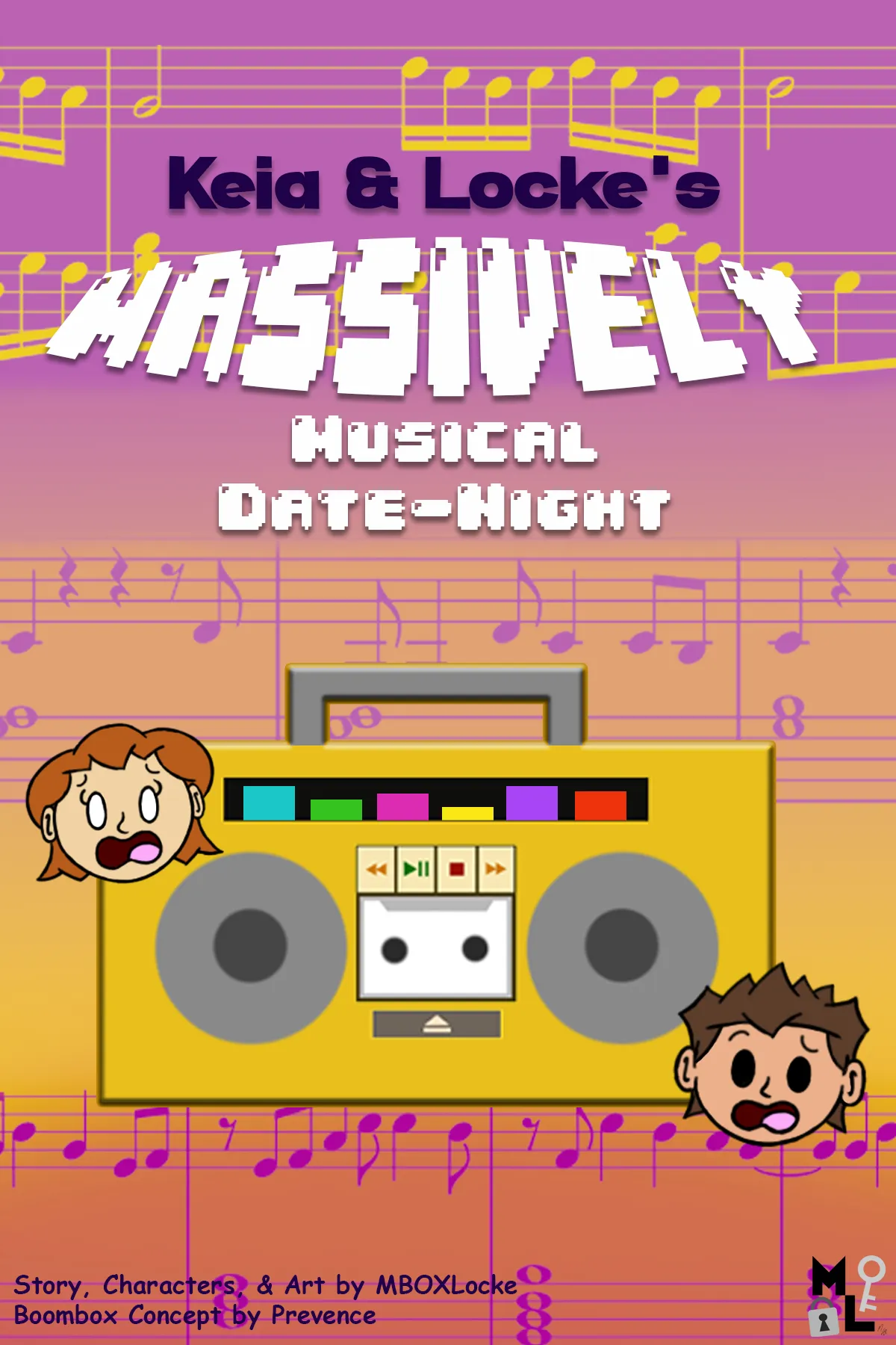 Keia & Locke's Massively Musical Date-Night porno comics Cover