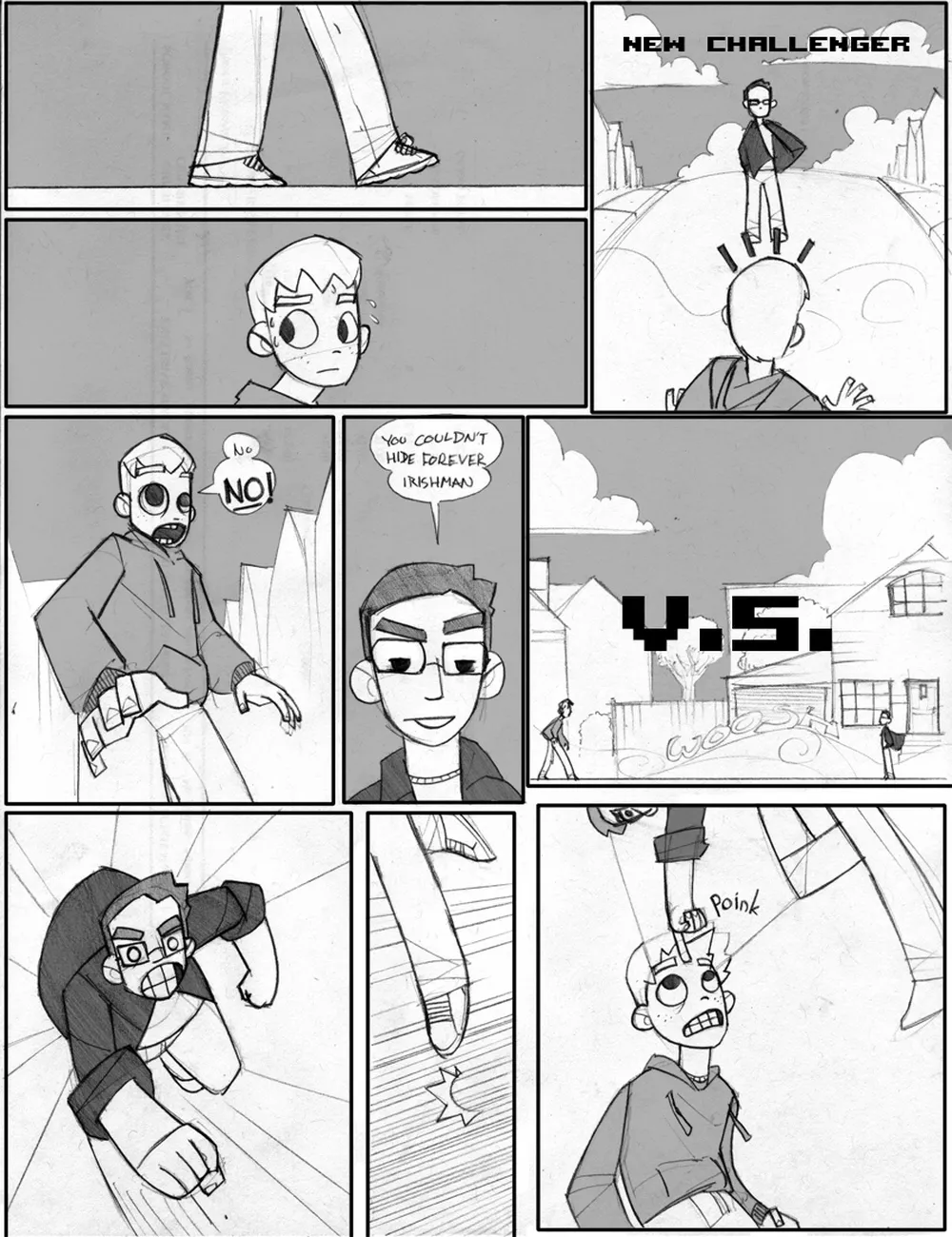 Fight porno comics