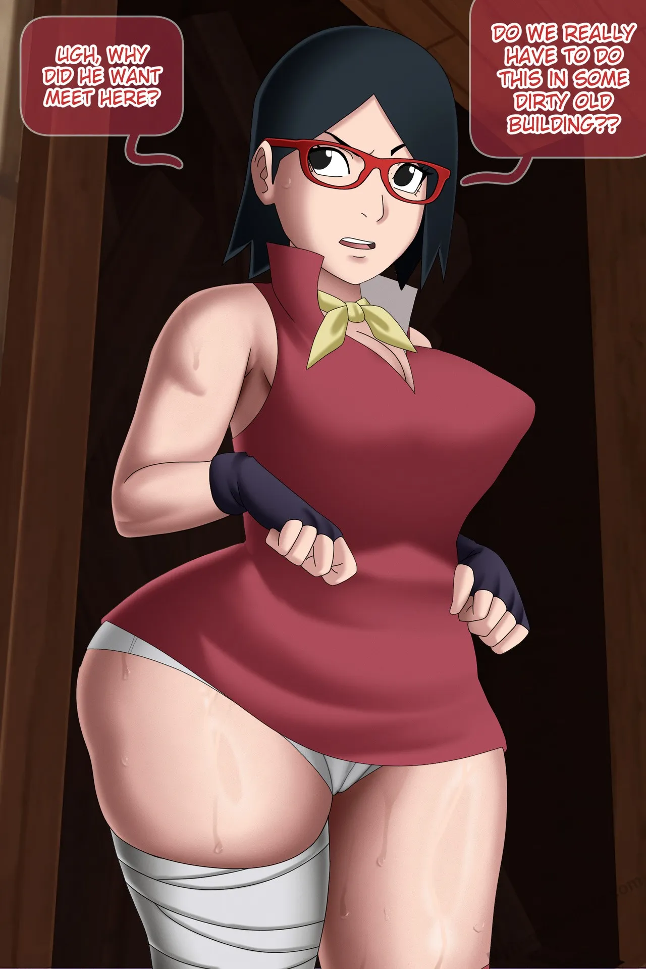 Sarada Doggy porno comics Cover