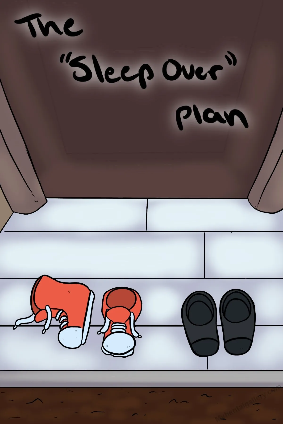 The Sleepover Plan porno comics Cover