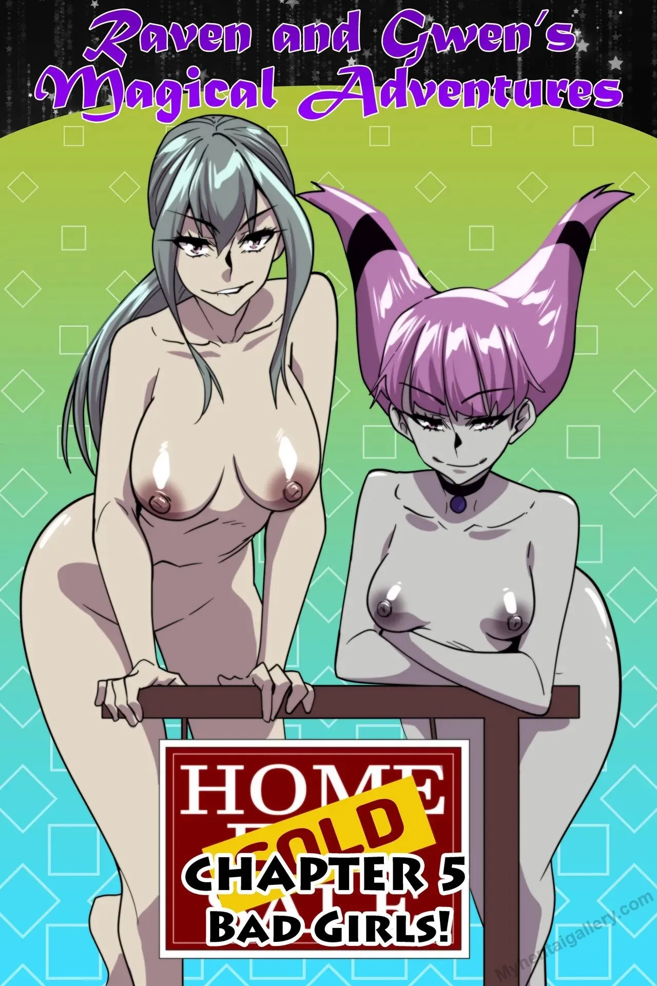 Raven And Gwen's Magical Adventures 5 - Bad Girls! porno comics Cover