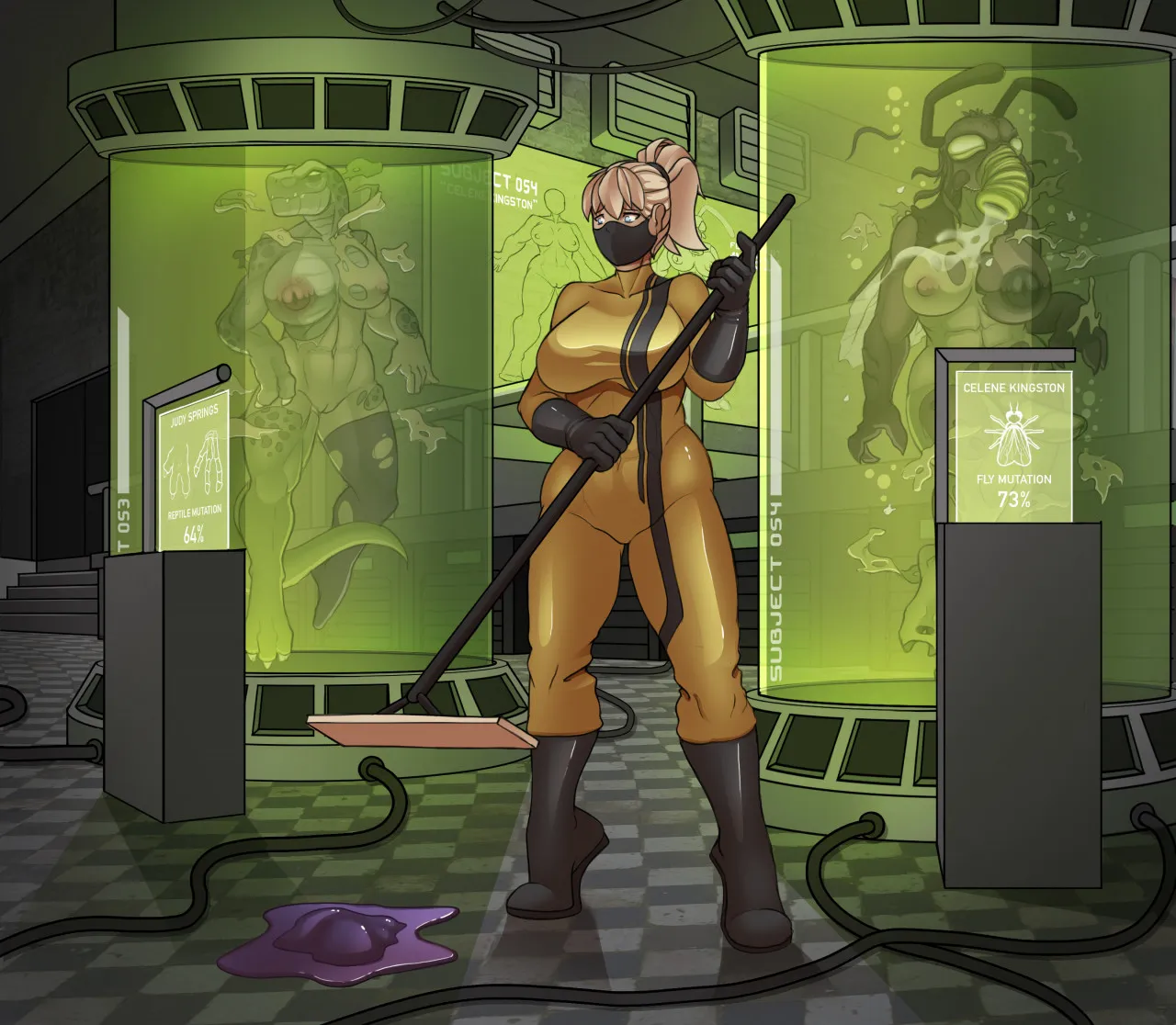 Lab Duty And Total Corruption porno comics Cover