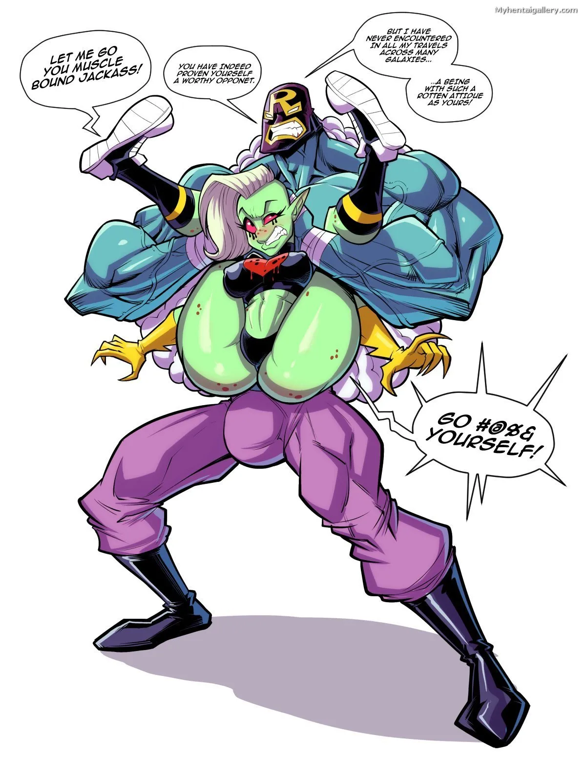 Rasslor Vs Dominator porno comics