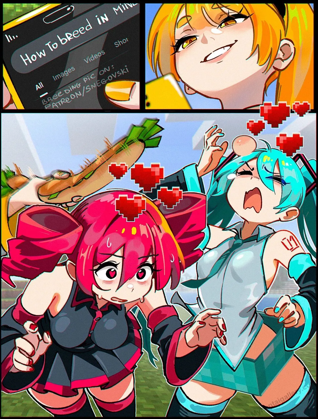 Mikumikucraft porno comics Cover
