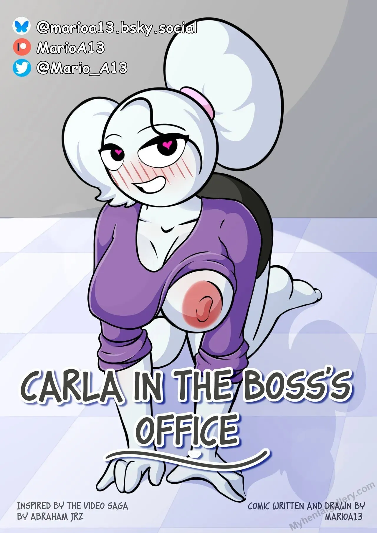 Carla In The Boss's Office porno comics Cover