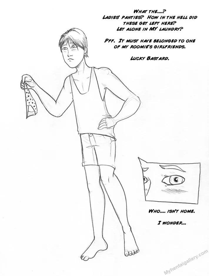 Trying Ladies Underpants porno comics Cover