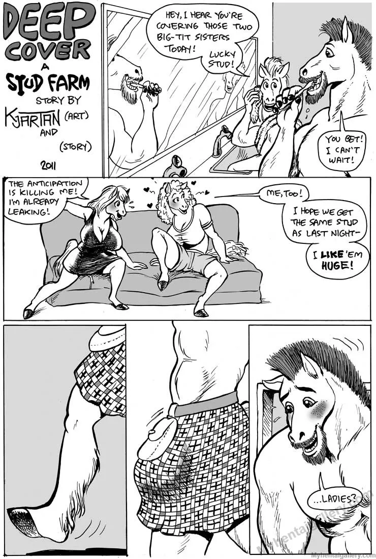 Stud Farm 2 - Deep Cover porno comics Cover