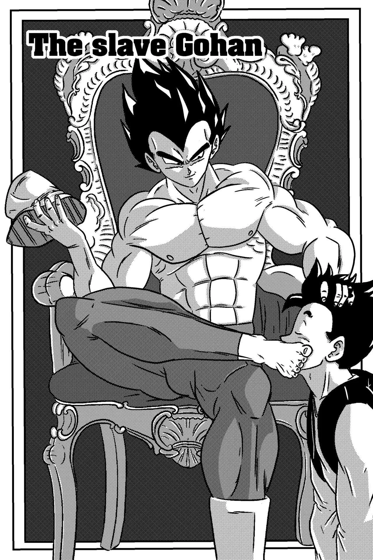 Vegeta - The Paradise In His Feet 3 - The Slave Gohan porno comics Cover