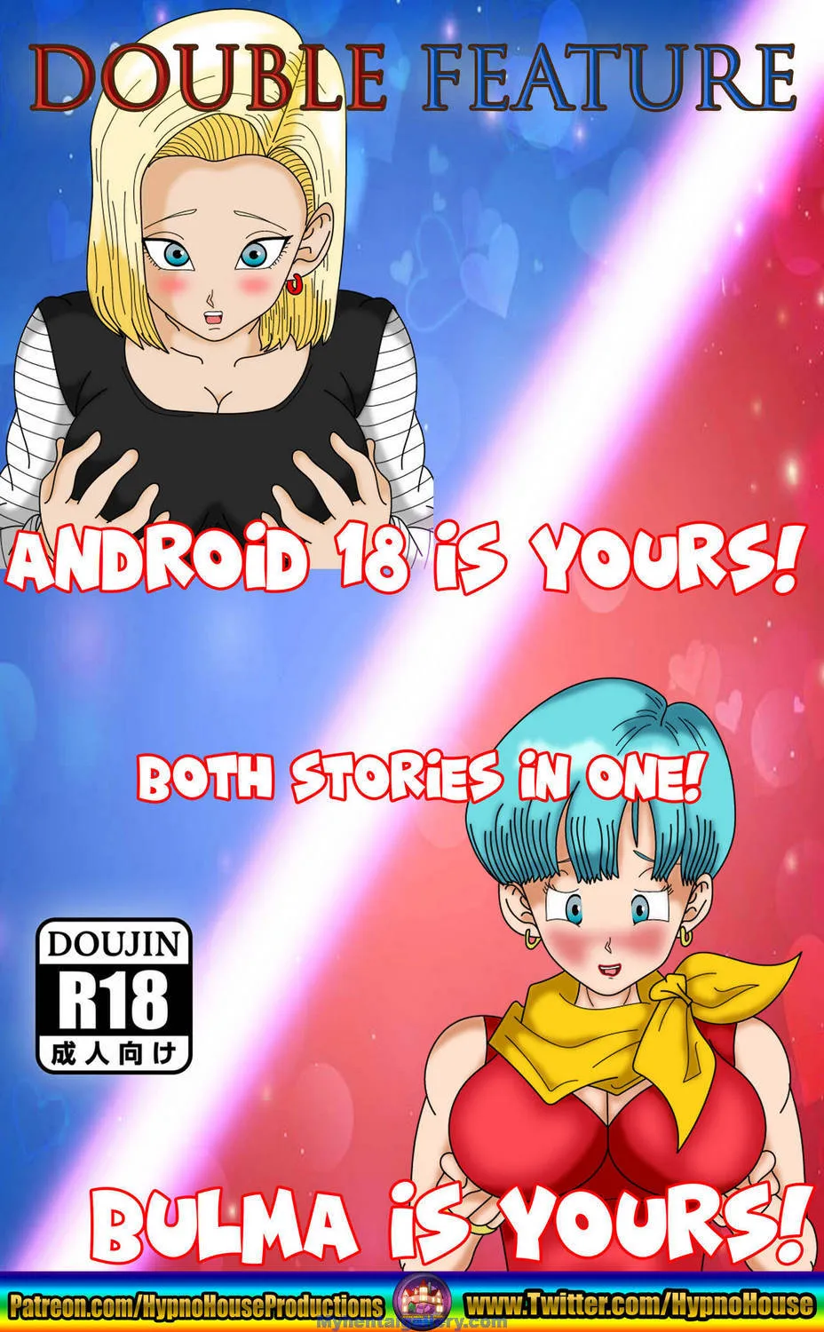 Double Feature - Android 18 & Bulma is Yours! porno comics