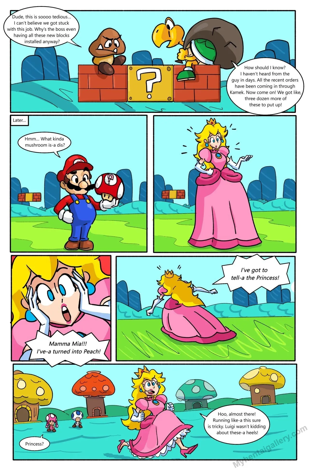 Peachy Transformation porno comics Cover