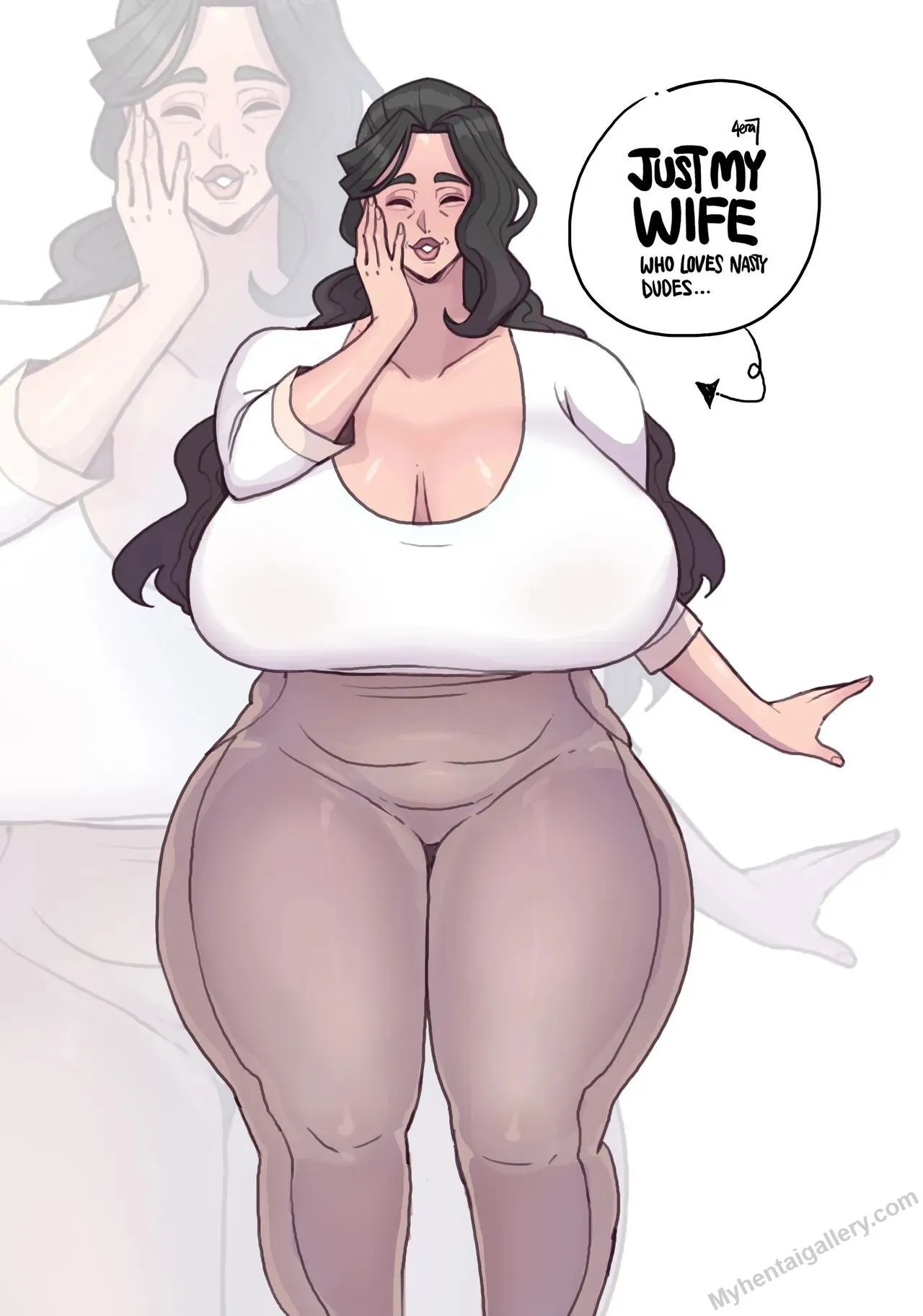 Just My Wife Who Loves Nasty Dudes 1 porno comics Cover