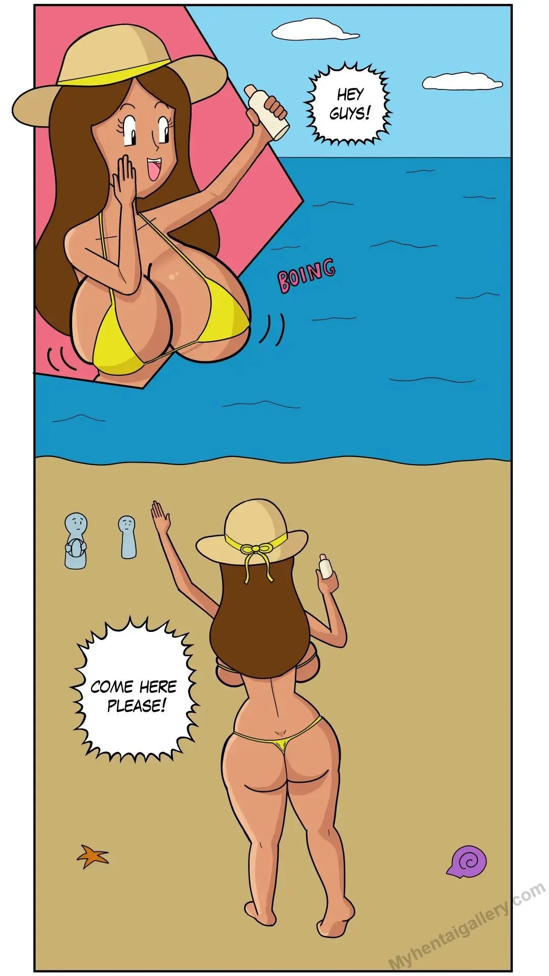 Mrs Carmen Needs Sunscreen porno comics Cover