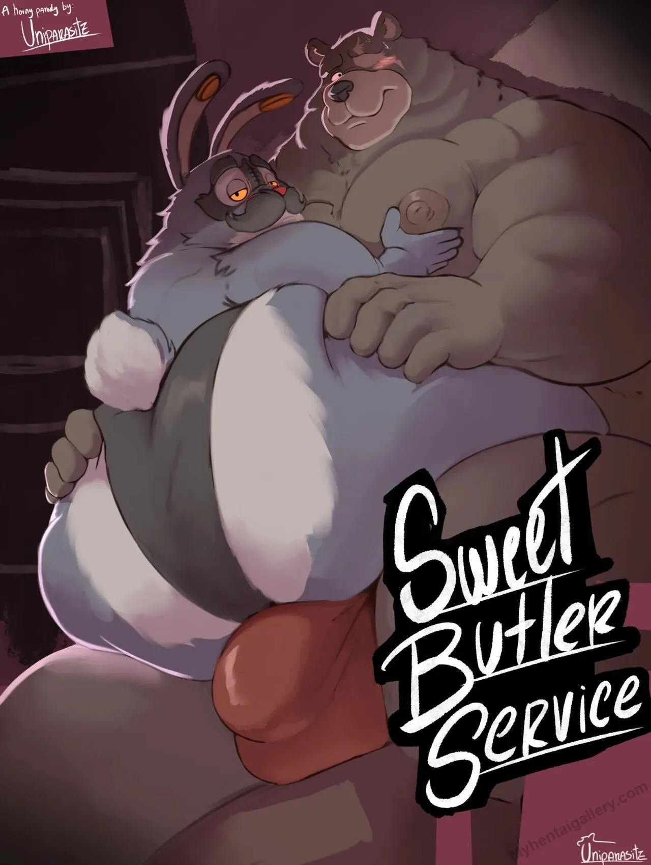 Sweet Butler Service porno comics Cover