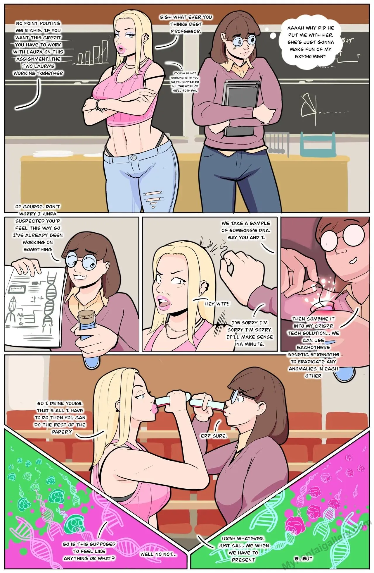 The Laura Experiment porno comics Cover