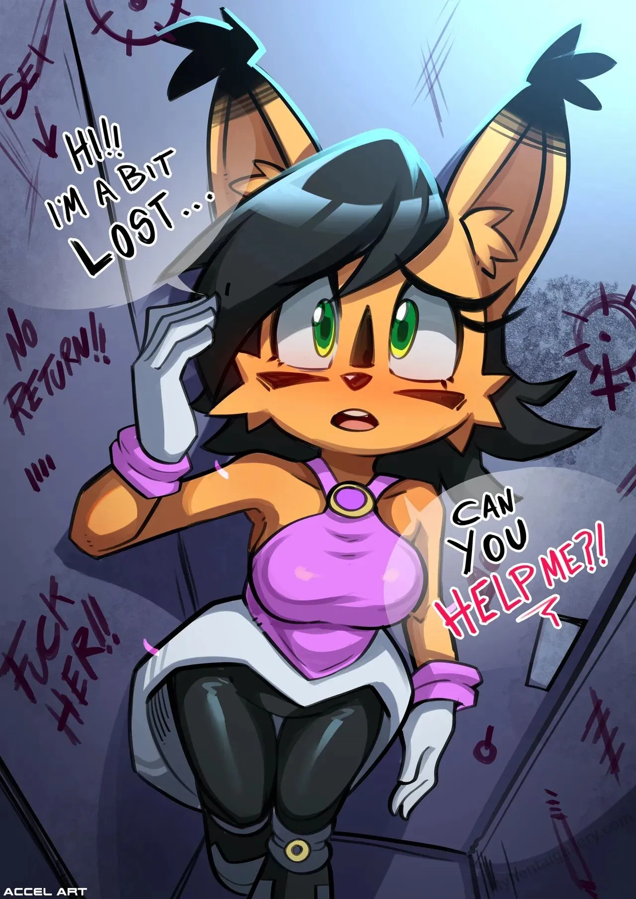 Caroline The Hololinx Got Lost porno comics Cover
