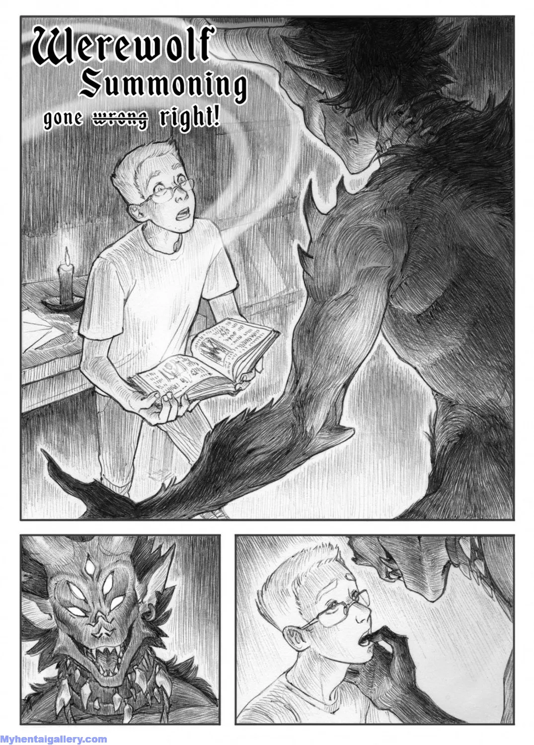Werewolf Summoning Gone Right porno comics Cover