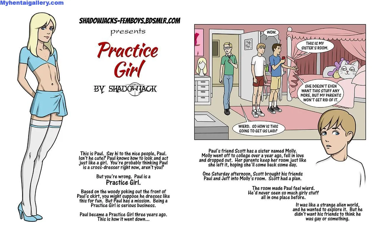Practice Girl porno comics