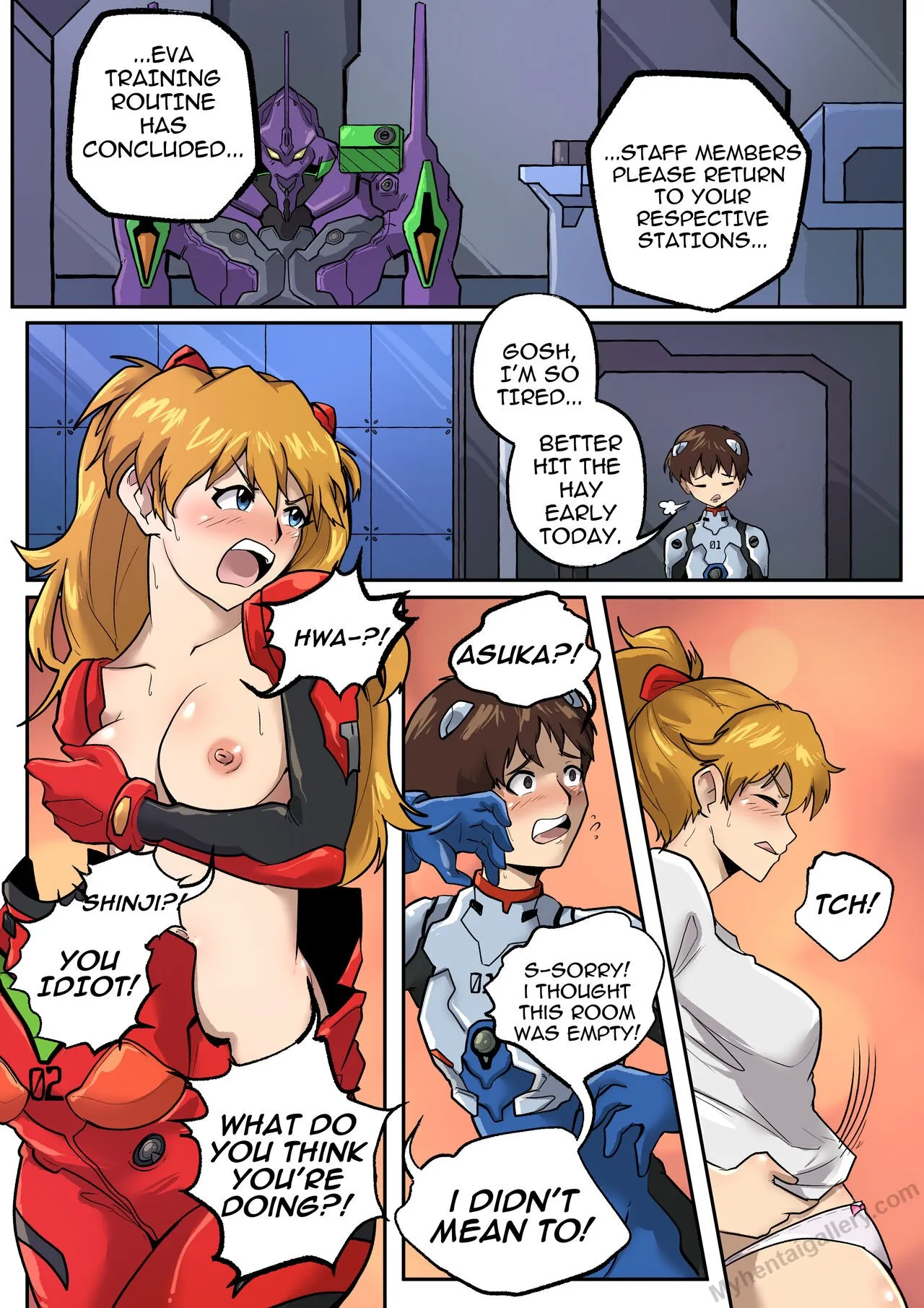 Evangelion Crossdressing porno comics Cover
