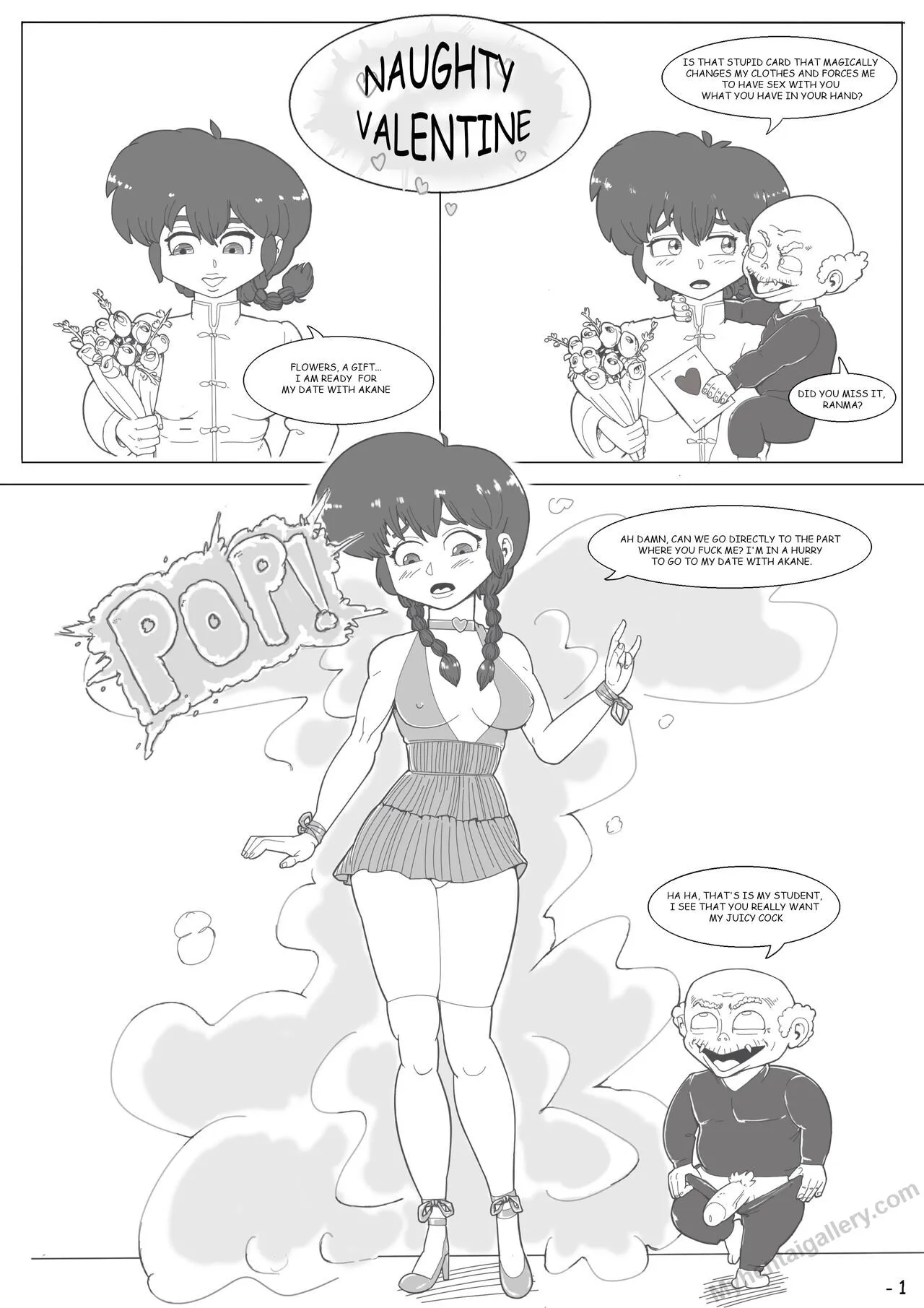 Naughty Valentine porno comics