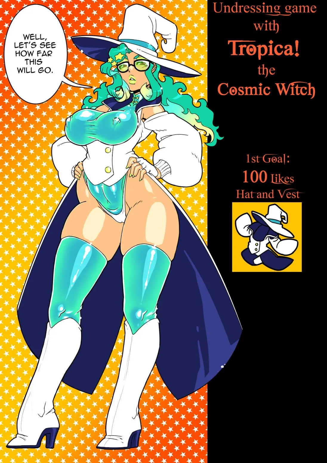 Undressing Game With Tropica The Cosmic Witch porno comics Cover